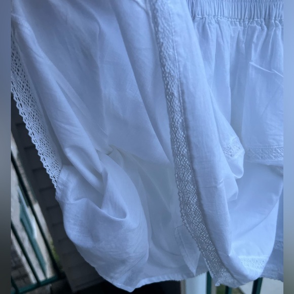 🆕 Chelsea&Violet White Ruffle Cotton Mini Dress Small Summer Boho Bridal Party - Picture 12 of 17